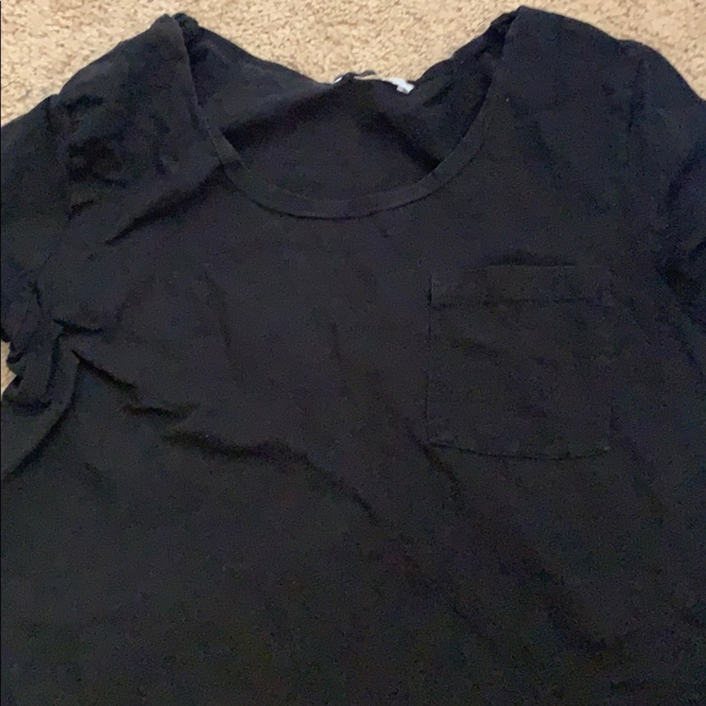 Black Crew Neck Shirt